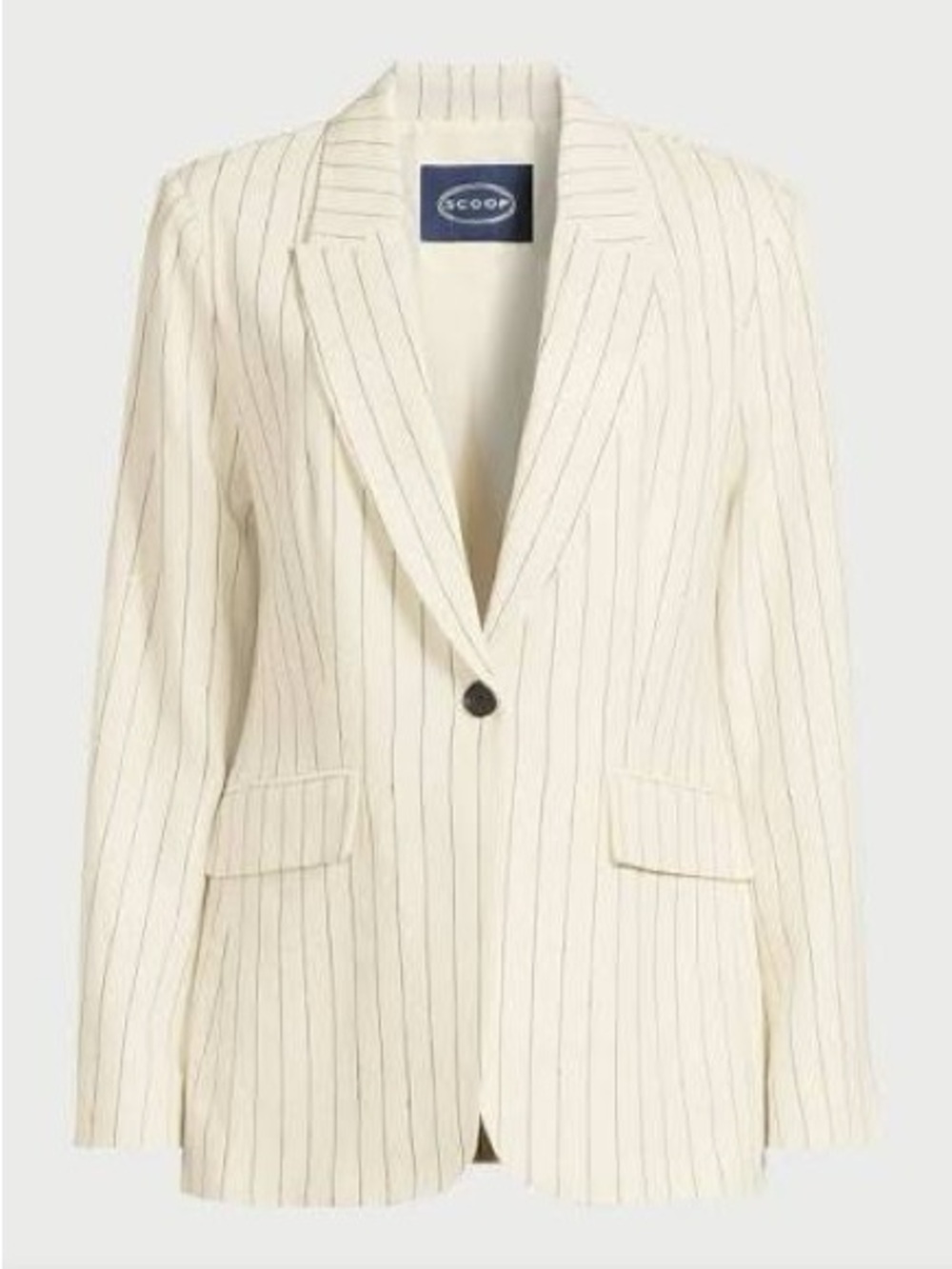 EFFORTLESS
Classic Linen Blend Blazer for Women from Scoop Sz Large